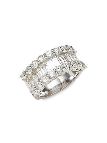 Diana M Jewels 14k White Gold & 4.00 Tcw Diamond Band Ring