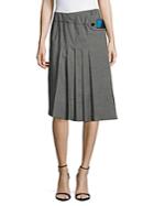Brunello Cucinelli Patch Pleated Skirt