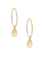 Saks Fifth Avenue 14k Yellow Gold Small Citrine Earrings