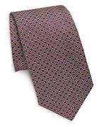 Saks Fifth Avenue Made In Italy Circular Patterned Silk Tie
