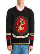 Dolce & Gabbana Lion Knitted Wool Pullover