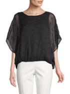 Vince Camuto Embroidered Eyelet Top