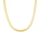 Chloe & Madison 18k Yellow Goldplated Sterling Silver Herringbone Necklace
