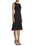 Milly Textured Wave Flare Dress