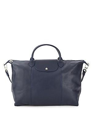 Longchamp Le Pliage Leather Large Top Handle Bag