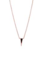 Ef Collection Mini Stone Dagger Black Onyx And 14k Rose Gold Pendant Necklace