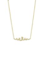 Alexis Bittar Crystal Swirl Pendant Necklace