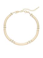 Saks Fifth Avenue Faux Pearl Hammered Necklace