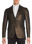Etro Metallic Cotton-blend Sportcoat