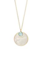 Saks Fifth Avenue Mother-of-pearl & Topaz Pendant Necklace