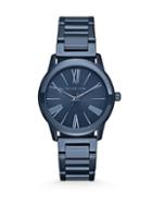Michael Kors Hartman Blue Stainless Steel Watch