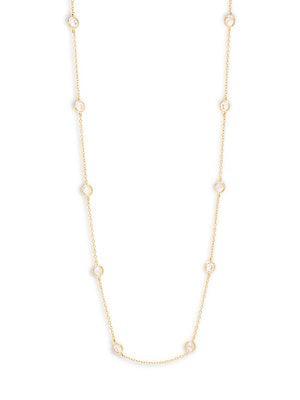 Lafonn Crystal & Sterling Silver Single Strand Necklace
