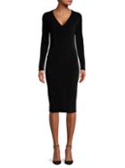 James Perse Knit Long-sleeve Bodycon Dress