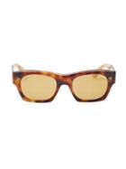 Oliver Peoples Unisex Leopard Print 51mm Square Sunglasses