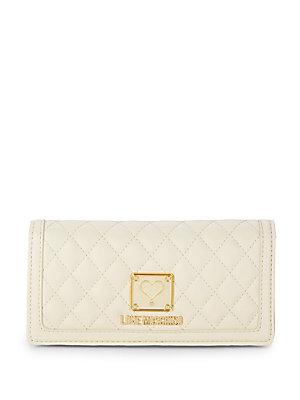 Love Moschino Logo Quilted Wallet