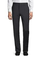 Valentino Flat-front Wool Suit Pants