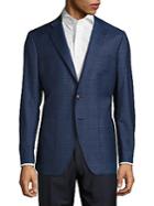 Saks Fifth Avenue Made In Italy Plaid Wool-blend Jacket