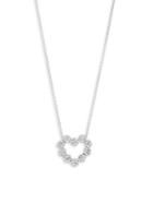 Effy 14k White Gold & Diamond Heart Pendant Necklace