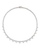 Cz By Kenneth Jay Lane Triple Cluster Necklace