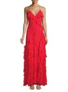 Alice + Olivia Claudine Ruffle Gown