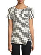Vince Camuto Striped-print Top