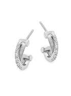 Marco Bicego Diamond And 18k White Gold Earrings