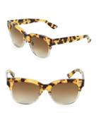Gucci 52mm Squared Cateye Sunglasses
