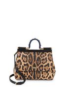 Dolce & Gabbana Leopard Medium Leather Crossbody Bag