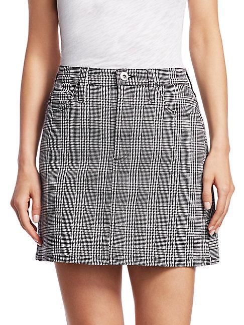 Ag Jeans Harlo Plaid Mini Skirt