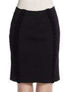 Alaia Ruched Trim Knit Skirt