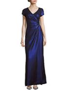 Theia Embellished Draped Gown