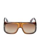 Tom Ford 60mm Injected Shield Sunglasses