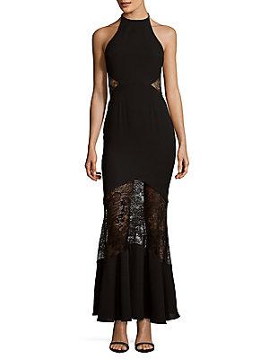 Fame And Partners Chantilly Floor-length Dress