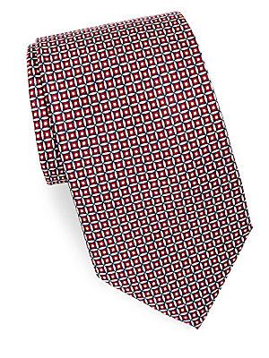 Brioni Patterned Silk Neck Tie