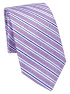 Saks Fifth Avenue Collection Multi Stripe Woven Silk Tie