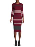 Saks Fifth Avenue Striped Cotton Bodycon Dress
