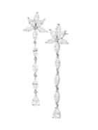 Gabi Rielle Sterling Silver & White Crystal Drop Earrings