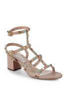 Valentino Garavani Embellished Leather Ankle-strap Sandals