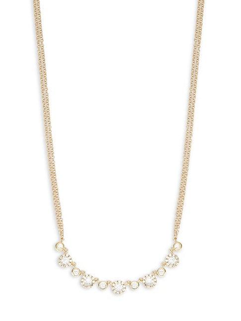 Saks Fifth Avenue 14k Yellow Gold & Diamond Necklace