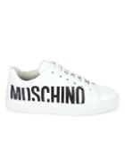 Moschino Leather Low-top Logo Sneakers