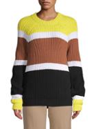 Derek Lam Colorblock Roundneck Sweater
