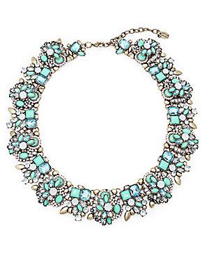 Stella + Ruby Floral Crystal Statement Necklace