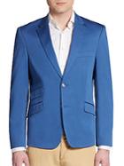 Tommy Hilfiger Regular-fit Solid Stretch Cotton Sportcoat