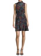 Saloni Printed Silk Short Dress