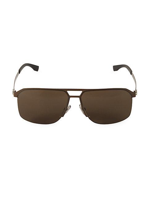Boss Hugo Boss 61mm Square Browline Sunglasses