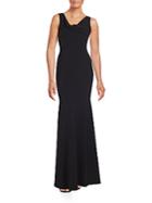 Theia Solid Sleeveless Gown
