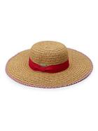 San Diego Hat Company Floppy Stripe Trim Sun Hat