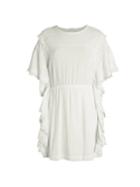 Iro Serenity Lace-trim Ruffle Cotton Dress