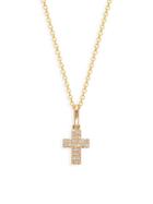 Effy 14k Yellow Gold & Diamond Cross Pendant Necklace