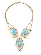 Alexis Bittar Floating Howlite Turquoise Necklace